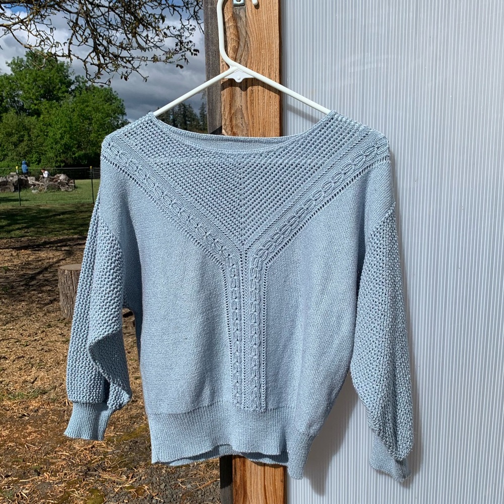 Intricate knit sweater